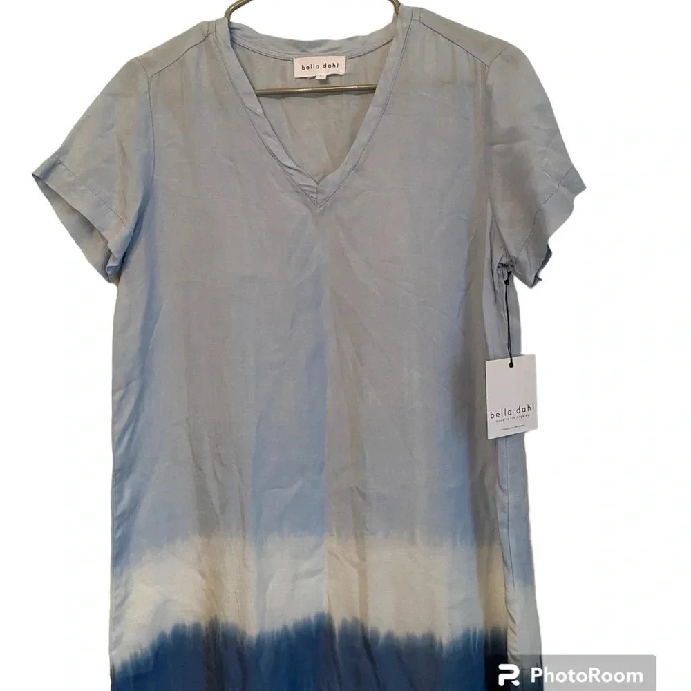 Anthropologie Bella Dahl Dip Dye Chambray Dress - Picture 3 of 6